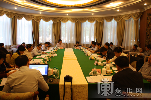 調研組聽取我省工作情況進行匯報。東北網見習記者 楊帆 攝